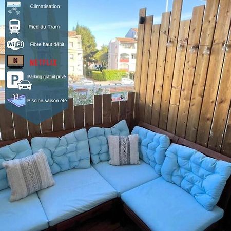 Апартаменты Joli T2/ Tram/ Clim/ Parking/ Wifi/ Piscine Монпелье Экстерьер фото